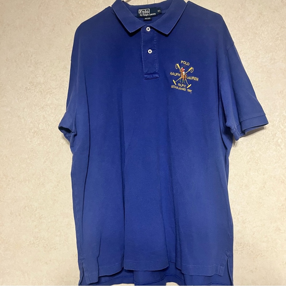 Ralph Lauren Men's Rugby Polo Shirt in Deep Blue - Picture 1 of 5